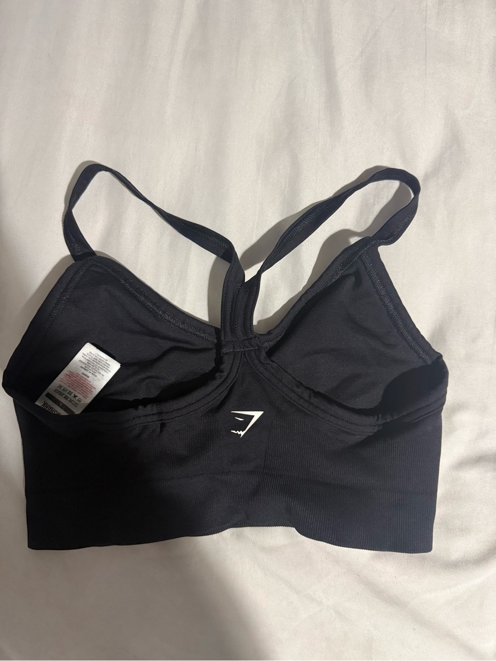 Gymshark Black Seamless T-Back Sports Bra